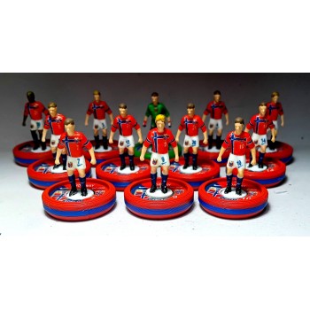 Subbuteo Andrew Table Soccer Norway 2026 World Cup Team on WSB Professional bases 